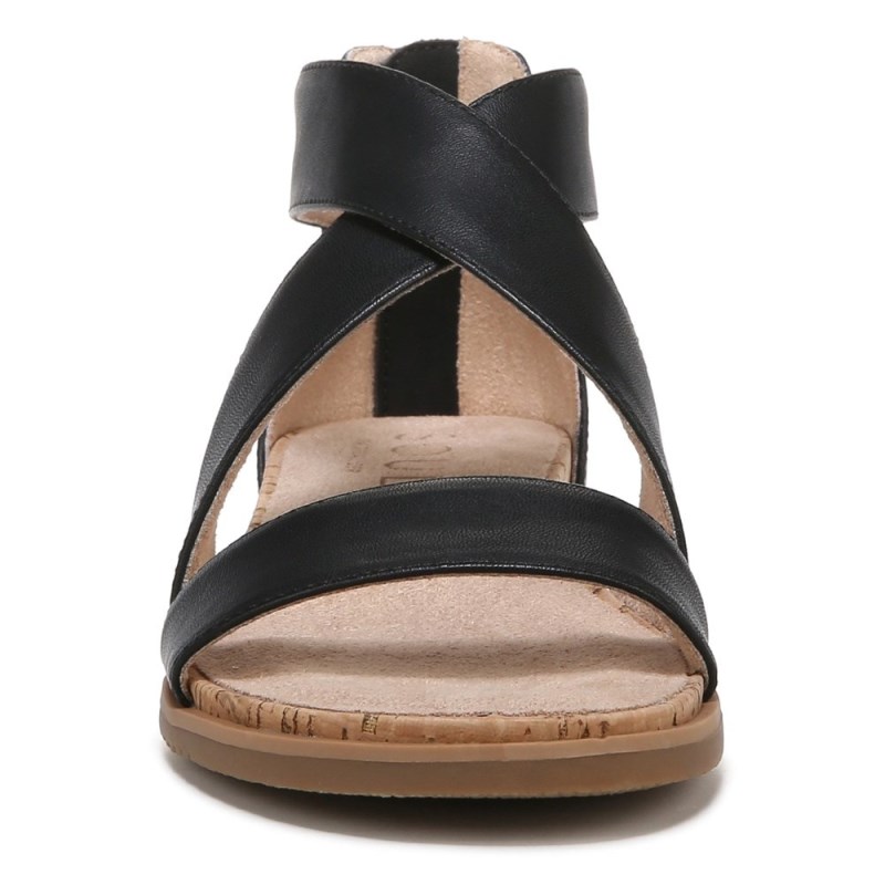 Naturalizer SOUL Cindi Sandal Womens Black Flat Sandals KO92-4652P7