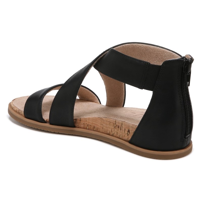 Naturalizer SOUL Cindi Sandal Womens Black Flat Sandals KO92-4652P7