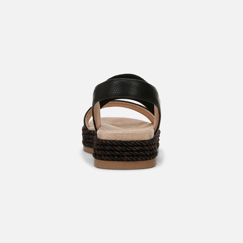 Naturalizer SOUL Diana Strappy Sandal Womens Black Platform Sandals EH95-8705Z3