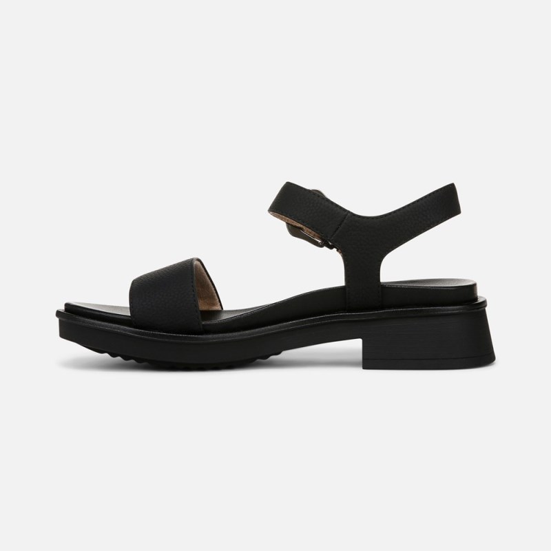Naturalizer SOUL Emma Strappy Sandal Womens Black Platform Sandals CK80-0980R5