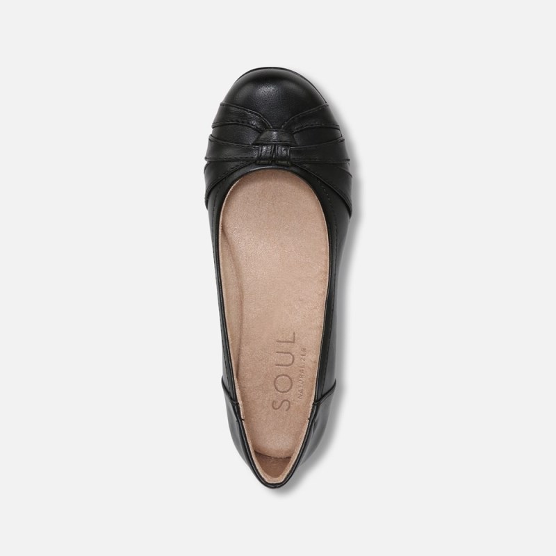 Naturalizer SOUL Gift Flat Womens Black Ballet Flats KQ01-6491Z1