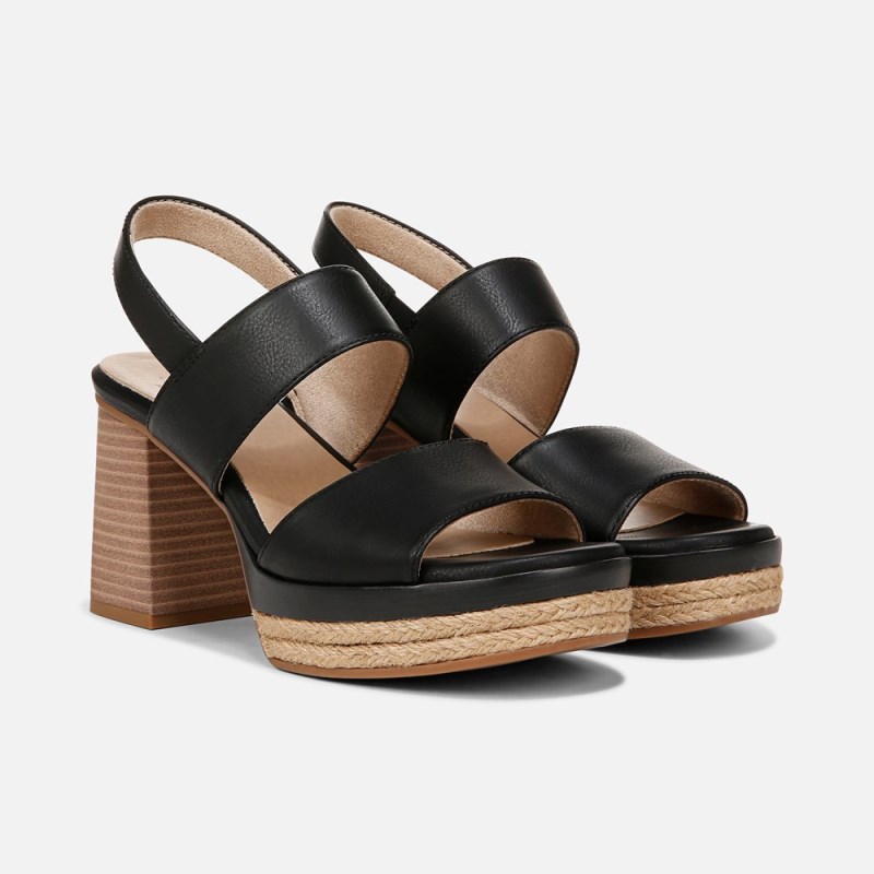Naturalizer SOUL Holly Sandal Womens Black Heeled Sandals HS36-7126N7