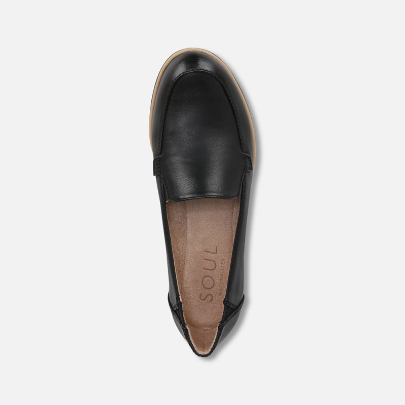 Naturalizer SOUL Idea Moc Loafer Womens Black Loafers MR22-3792W5