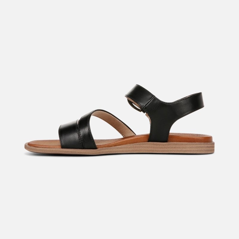 Naturalizer SOUL Jayvee Sandal Womens Black Flat Sandals IZ54-4554C2