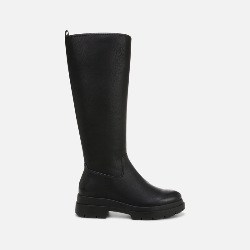Naturalizer SOUL Orchid Weather Resistant Wide Calf Boot Womens Black Wide Calf Boots BA34-2884Z3