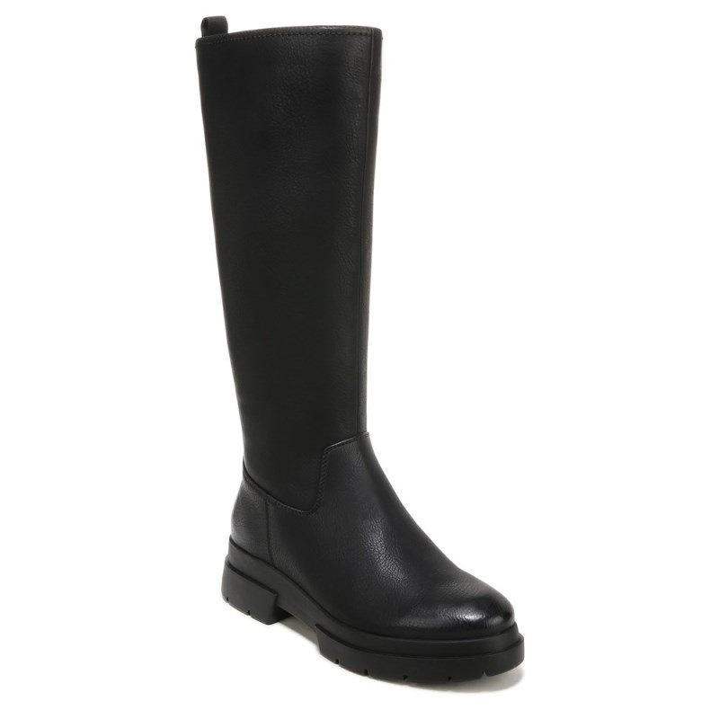 Naturalizer SOUL Orchid Weather Resistant Wide Calf Boot Womens Black Wide Calf Boots BA34-2884Z3