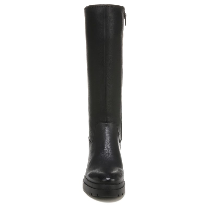 Naturalizer SOUL Orchid Weather Resistant Wide Calf Boot Womens Black Wide Calf Boots BA34-2884Z3