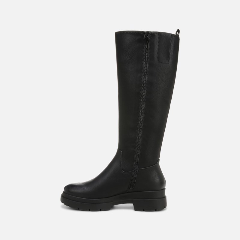Naturalizer SOUL Orchid Weather Resistant Wide Calf Boot Womens Black Wide Calf Boots BA34-2884Z3