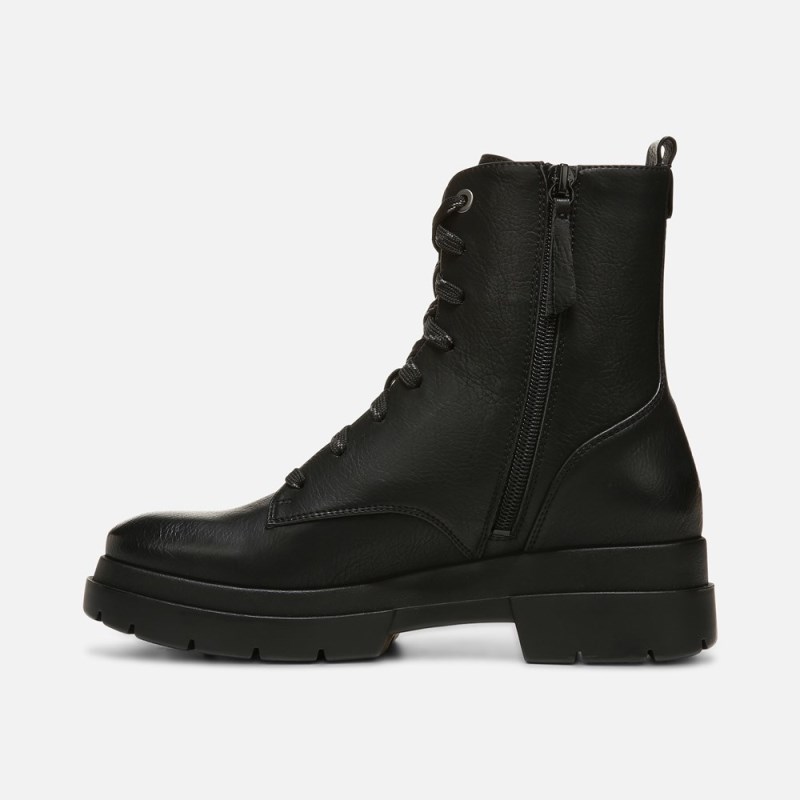 Naturalizer SOUL Ozzy Weather Resistant Combat Boot Womens Black Casual Boots MG21-0201Y0