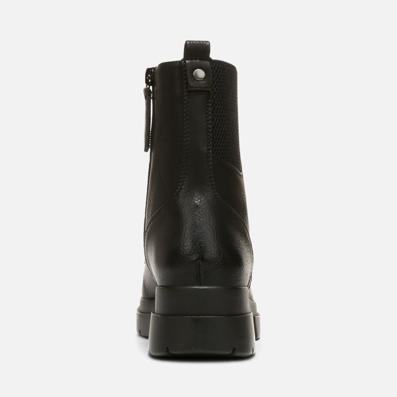 Naturalizer SOUL Ozzy Weather Resistant Combat Boot Womens Black Casual Boots MG21-0201Y0