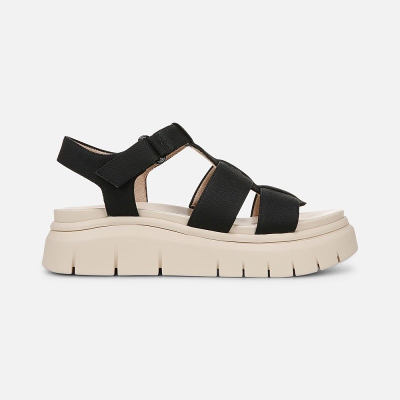 Naturalizer SOUL Pippa Sandal Womens Black Platform Sandals EO78-0048H0