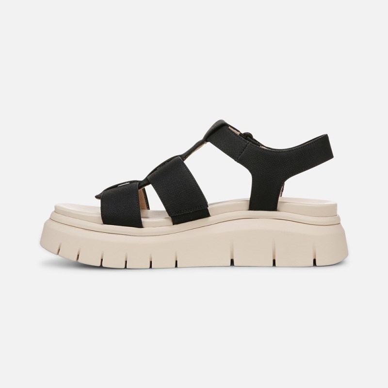 Naturalizer SOUL Pippa Sandal Womens Black Platform Sandals EO78-0048H0
