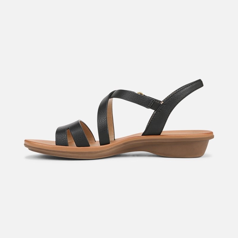 Naturalizer SOUL Shenna Sandal Womens Black Flat Sandals SZ23-1573P5