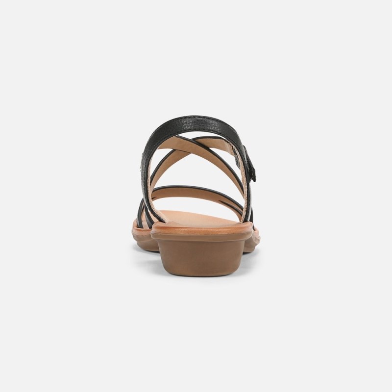 Naturalizer SOUL Shenna Sandal Womens Black Flat Sandals SZ23-1573P5