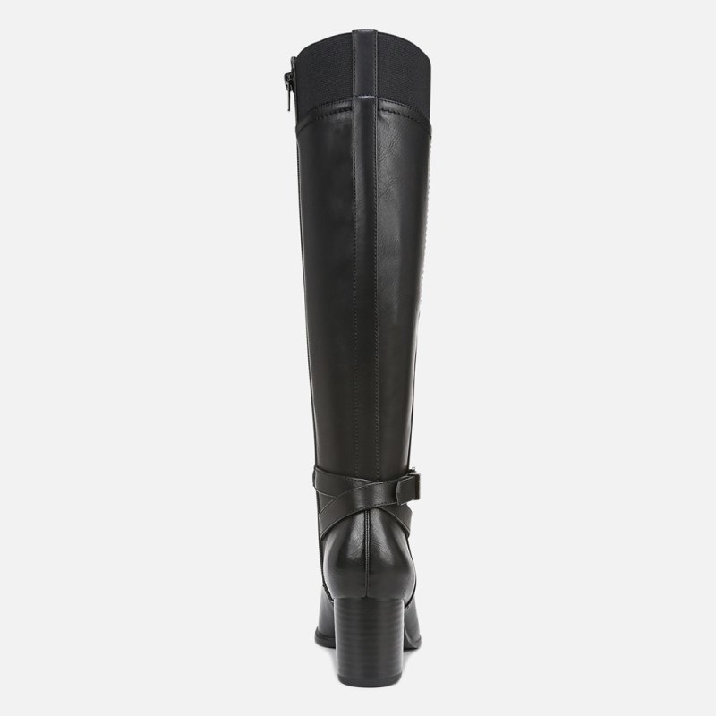 Naturalizer SOUL Uptown Wide Calf Knee High Boot Womens Black Wide Calf Boots TT65-2945R3