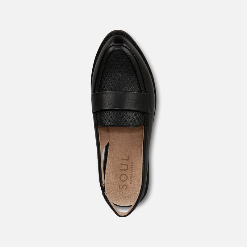 Naturalizer SOUL Yeah Slingback Loafer Womens Black Loafers ZR45-1515B8