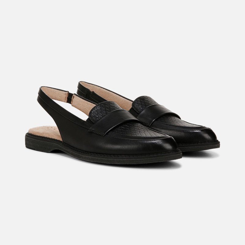 Naturalizer SOUL Yeah Slingback Loafer Womens Black Loafers ZR45-1515B8