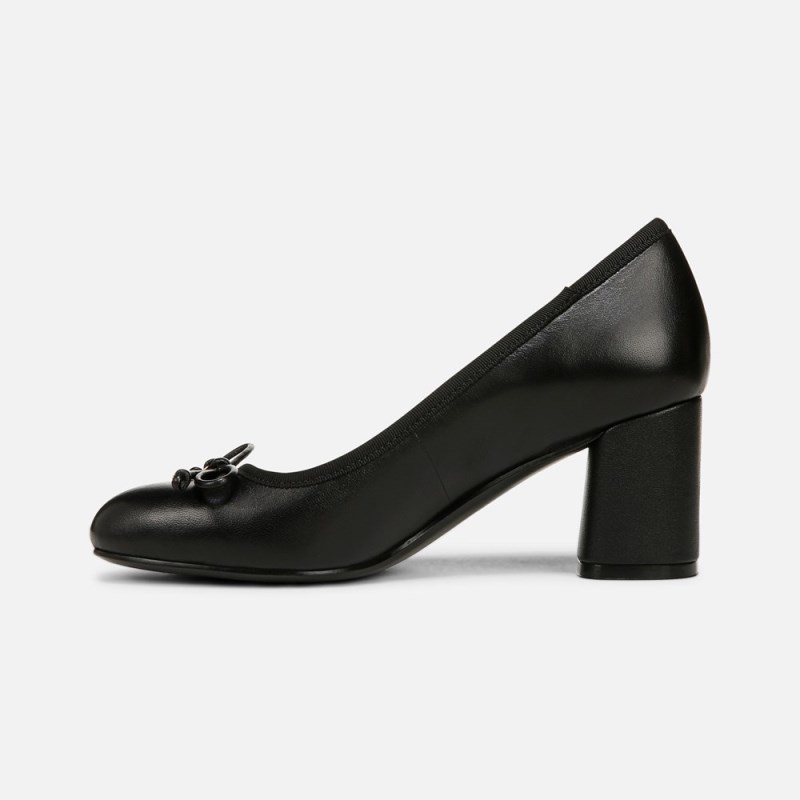 Naturalizer Sienna Block Heel Pump Womens Black Block Heels XM20-3120S7