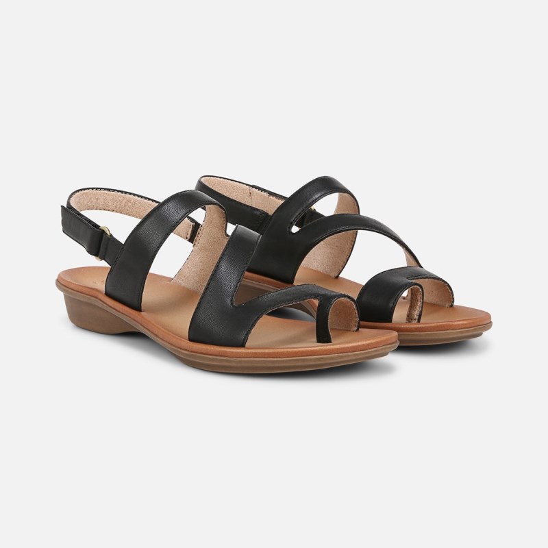 Naturalizer Soul Shakina Sandal Womens Black Strappy Sandals SN72-9322J1