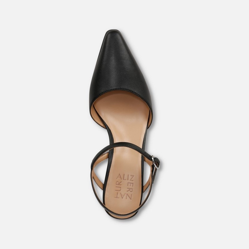 Naturalizer Tara Dress Shoe Womens Black Kitten Heels IK72-9972M9