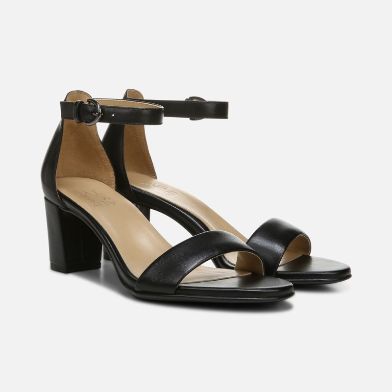 Naturalizer Vera Dress Sandal Womens Black Heeled Sandals RJ96-0496M6