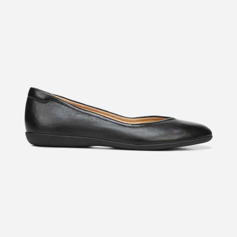 Naturalizer Vivienne Flat Womens Black Ballet Flats WY73-3653Z2