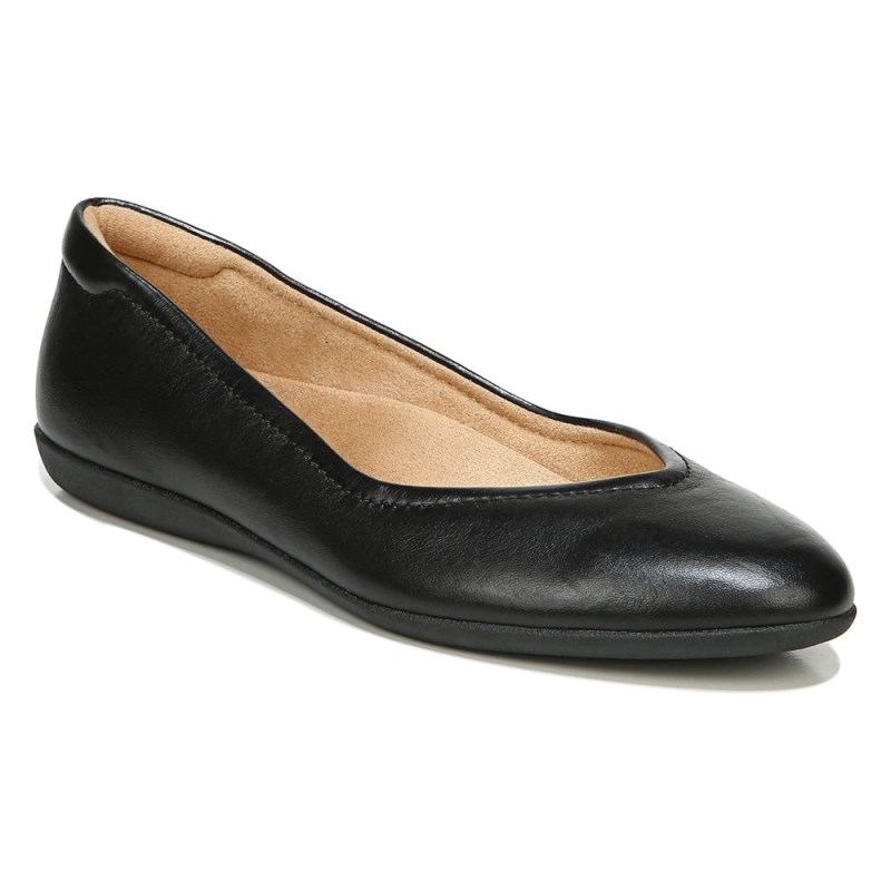 Naturalizer Vivienne Flat Womens Black Ballet Flats WY73-3653Z2