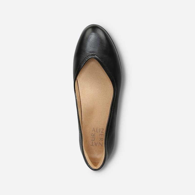 Naturalizer Vivienne Flat Womens Black Ballet Flats WY73-3653Z2