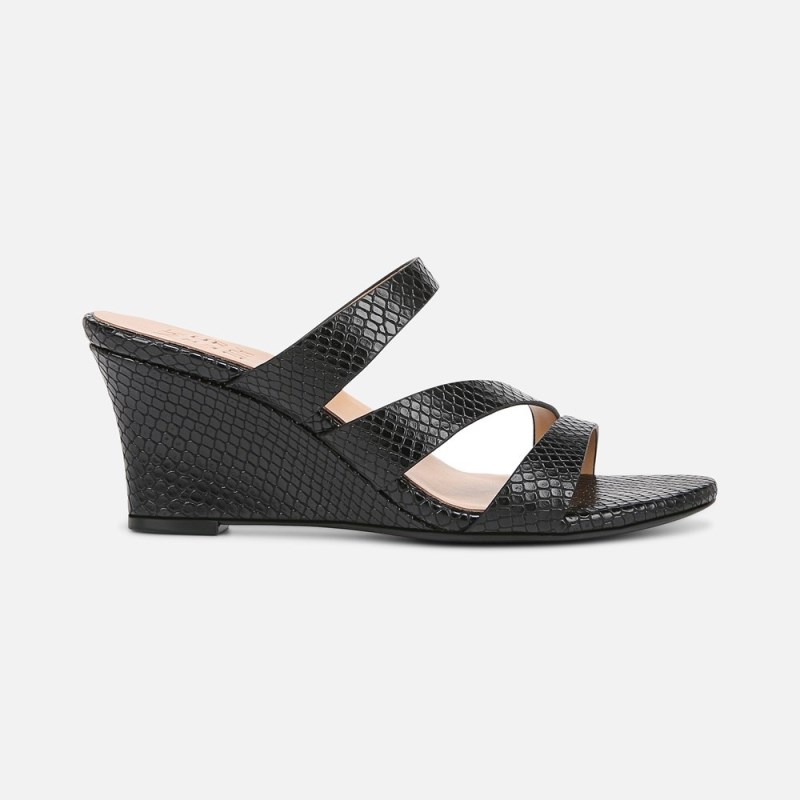 Naturalizer Breona Dress Sandal Womens Black / Snake Heeled Sandals ZJ26-0186S3