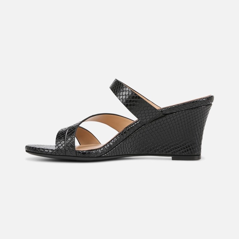 Naturalizer Breona Dress Sandal Womens Black / Snake Heeled Sandals ZJ26-0186S3