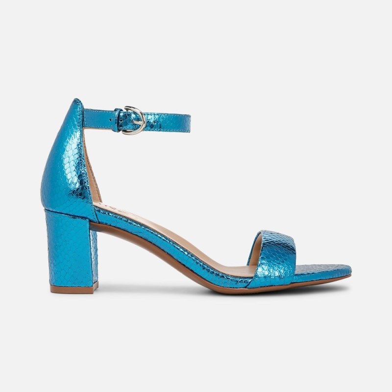 Naturalizer Limited Edition Vera Dress Sandal Womens Blue Metallic / Snake Heeled Sandals FE20-1330O1