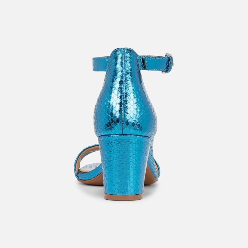 Naturalizer Limited Edition Vera Dress Sandal Womens Blue Metallic / Snake Heeled Sandals FE20-1330O1