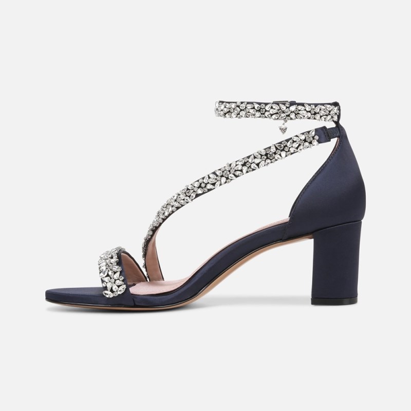 Naturalizer Ahava Dress Sandal Womens Blue Heeled Sandals HQ07-5157M1
