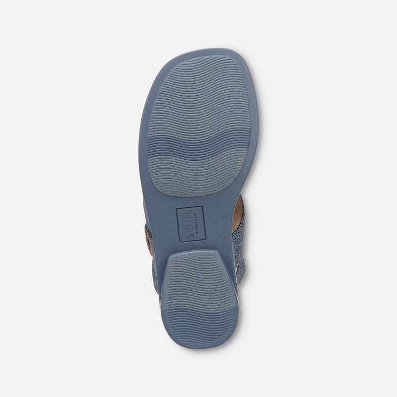 Naturalizer SOUL Freya Sandal Womens Blue Flat Sandals JV80-9030P5