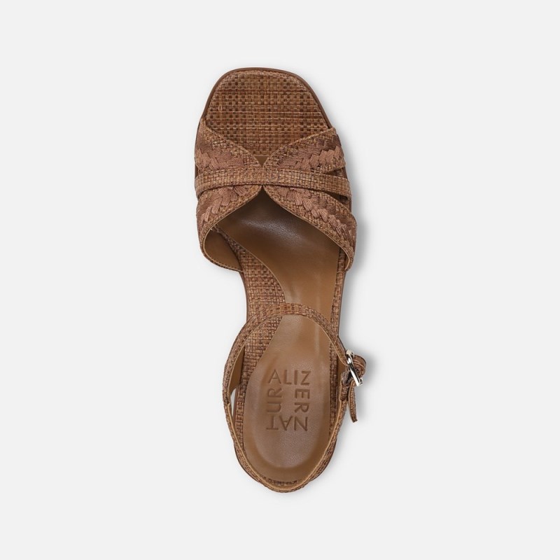 Naturalizer Katalina Platform Sandal Womens Brown Platform Sandals AU00-8760Q5