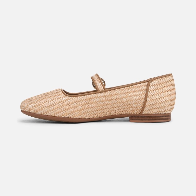 Naturalizer Kelly 4 Mary Jane Flat Womens Brown Ballet Flats NR21-9681S1
