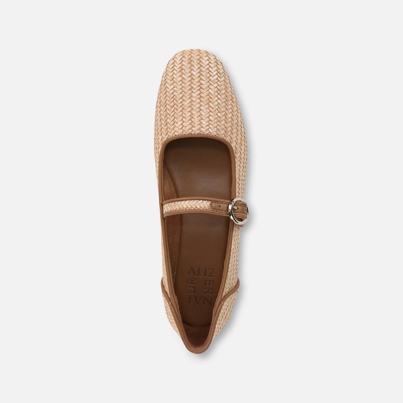 Naturalizer Kelly 4 Mary Jane Flat Womens Brown Ballet Flats NR21-9681S1