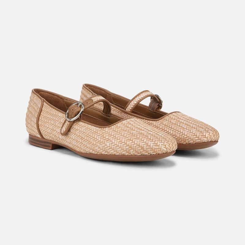 Naturalizer Kelly 4 Mary Jane Flat Womens Brown Ballet Flats NR21-9681S1