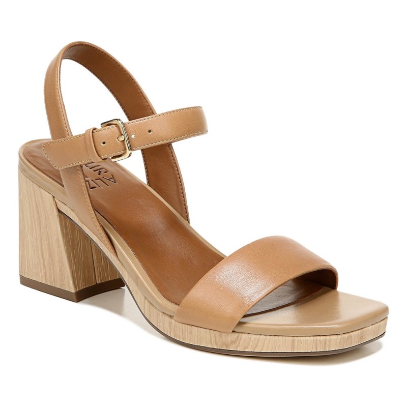 Naturalizer Rose Dress Sandal Womens Brown Heeled Sandals NF93-0273Y6