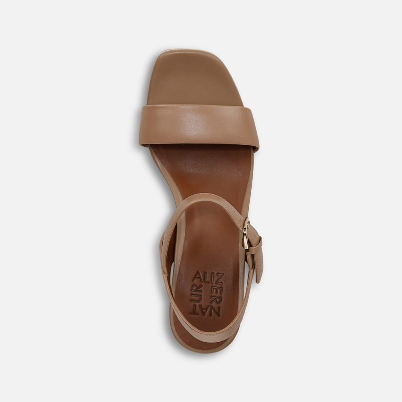 Naturalizer Rose Dress Sandal Womens Brown Heeled Sandals NF93-0273Y6