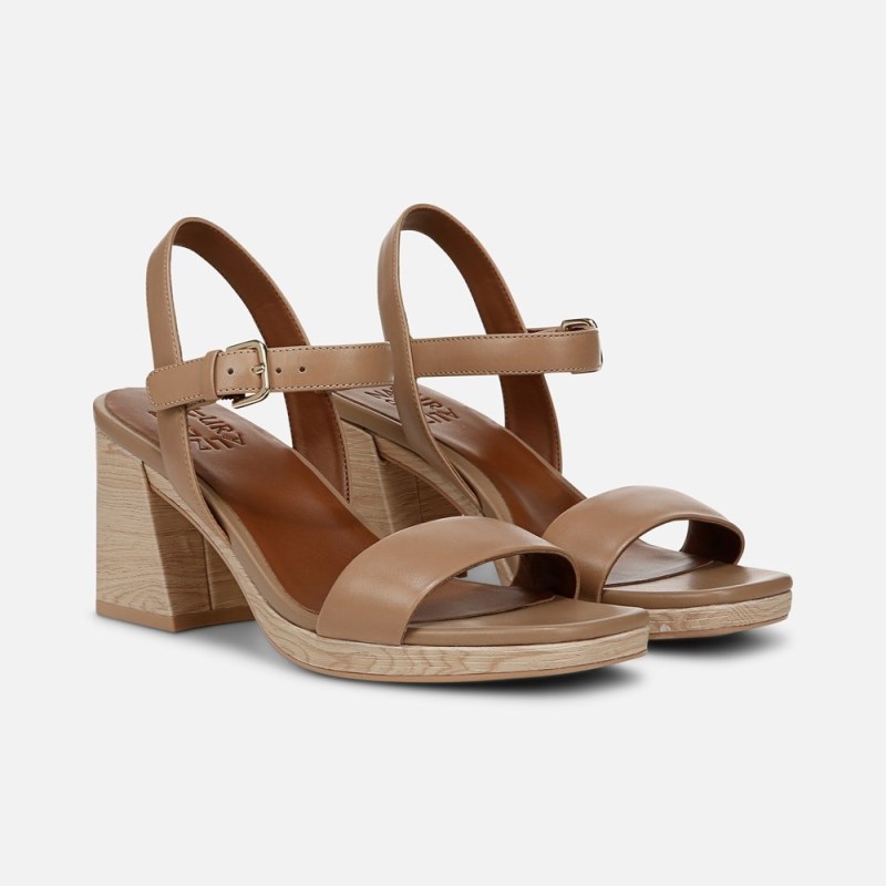 Naturalizer Rose Dress Sandal Womens Brown Heeled Sandals NF93-0273Y6