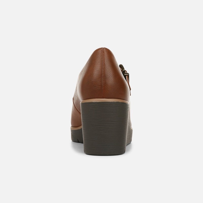Naturalizer SOUL Adore Mary Jane Wedge Womens Brown Wedges OB62-1392P2