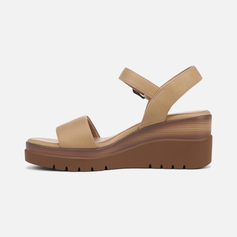 Naturalizer SOUL Graciela Wedge Sandal Womens Brown Wedge Sandals OJ98-6898K6