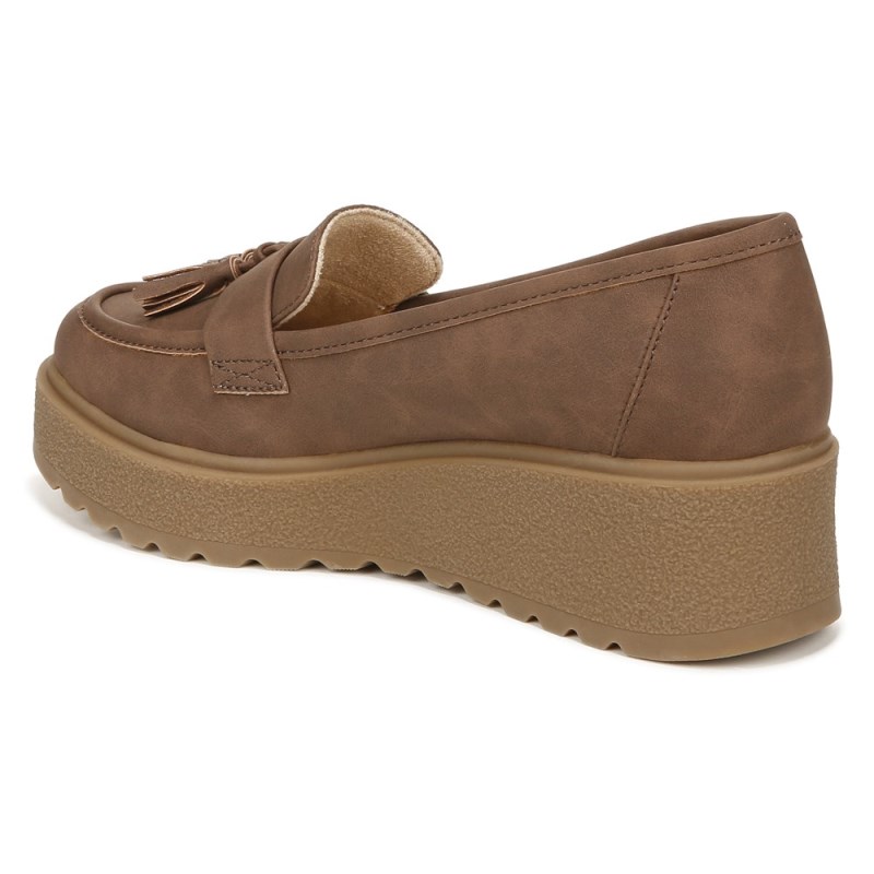 Naturalizer SOUL Josie Lug Loafer Womens Brown Loafers PD53-1053H8