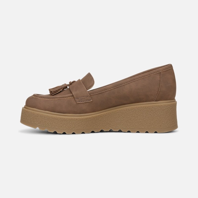 Naturalizer SOUL Josie Lug Loafer Womens Brown Loafers PD53-1053H8