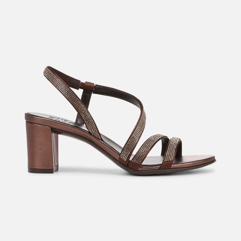 Naturalizer Vanessa Dress Sandal Womens Brown Heeled Sandals AJ57-9327Y3