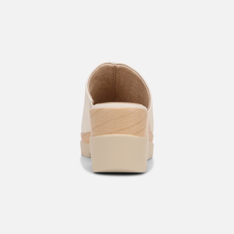 Naturalizer Soul Goodtimes Mule Wedge Sandal Womens Cream Wedge Sandals EE66-2686S5