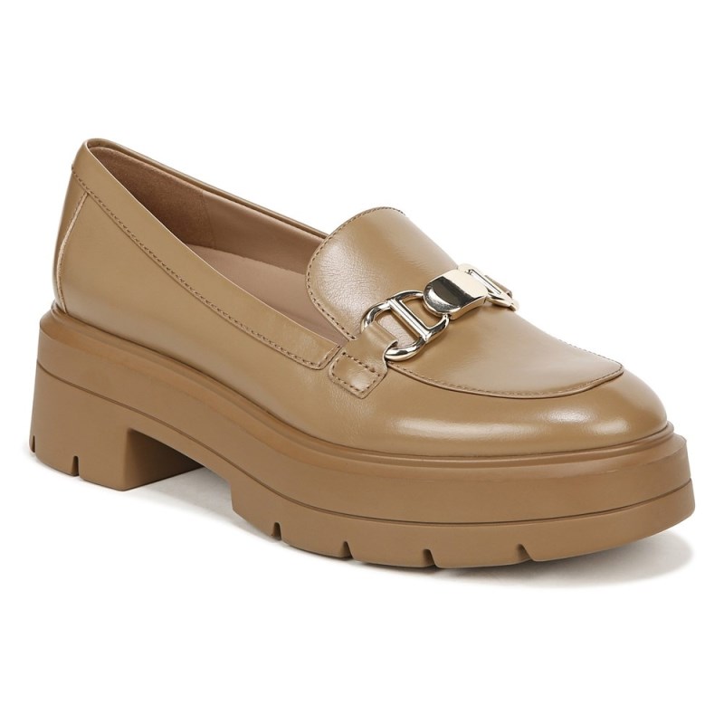 Naturalizer Nina Lug Loafer Womens Dark Brown Loafers AT24-3264S7