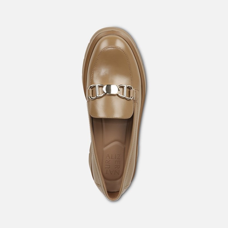 Naturalizer Nina Lug Loafer Womens Dark Brown Loafers AT24-3264S7
