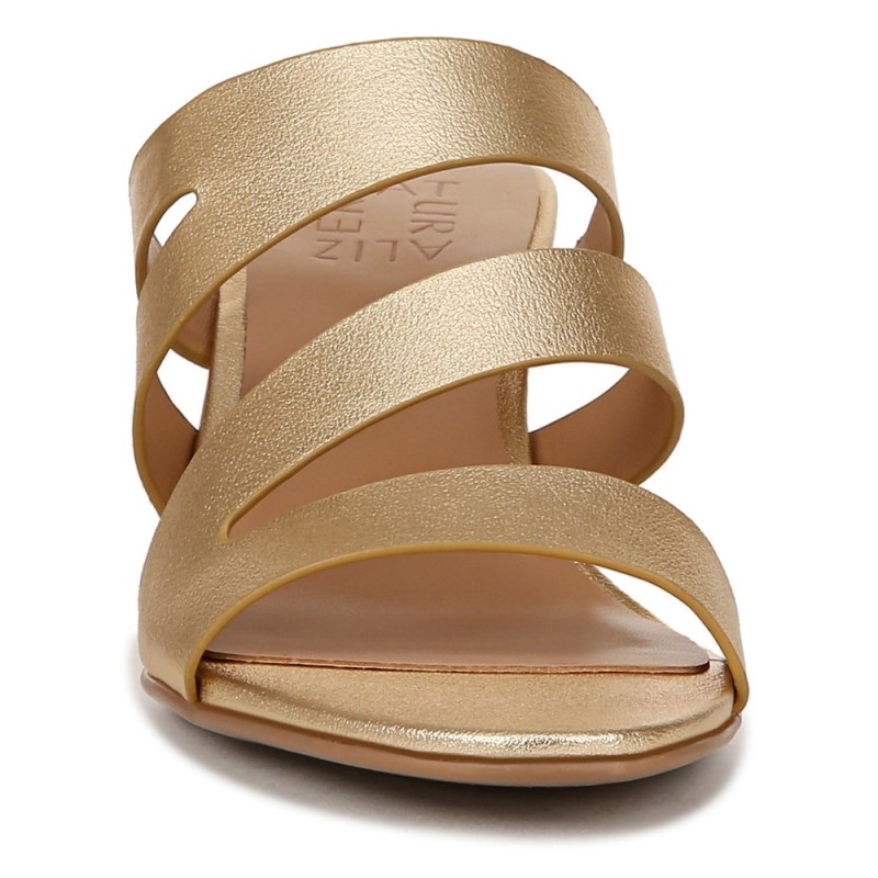 Naturalizer Beaming Slide Sandal Womens Dark Gold Heeled Sandals VW45-8785C3